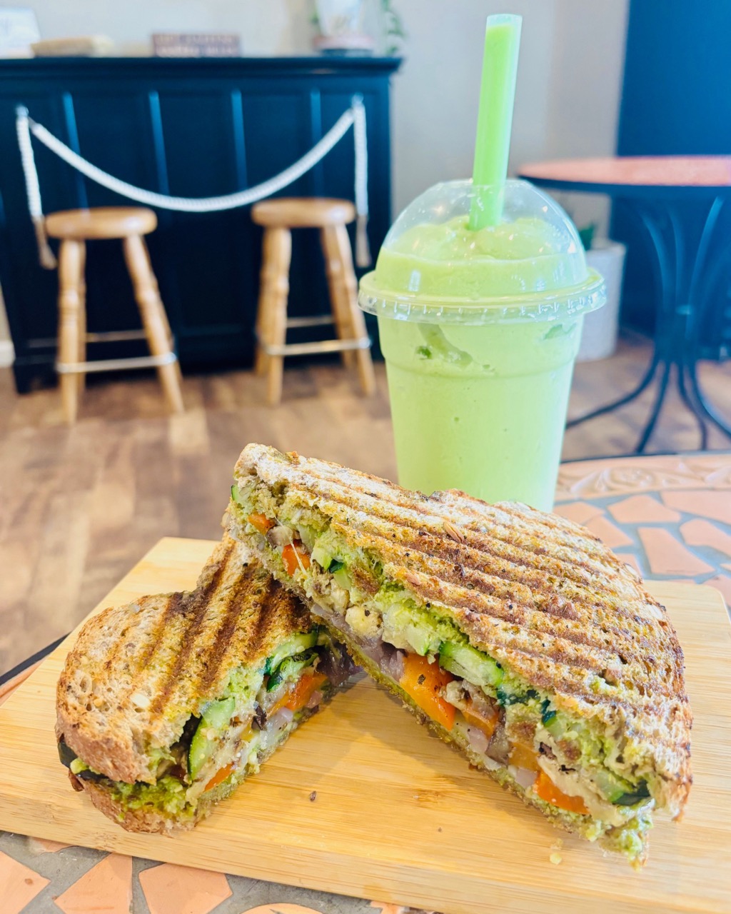 Panini and Smoothie
